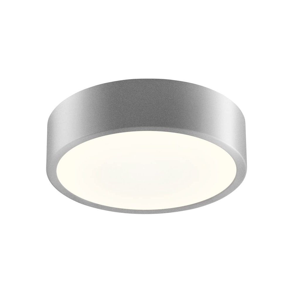 Sonneman Modern Lighting 2745.16 Pi Round LED Dimmable Surface Mount Ceiling Light Fixture for Kitchen, Office, Hallway or Closet - 3000K - 8" - Bright Satin Aluminum