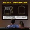 CGOLDENWALL Ultra-Thin Hidden Projector Lift Motorized Projector Mount, 44lbs MAX Load, 18.9 * 18.9" Baseplate Customizable, Remote Control (Running Distance: 2 M/ 78.74") view 2