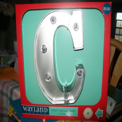 Wayland Square Letter Marquee Sign with LED Lights