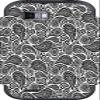 Black Paisley Pattern Swirls Vinyl Decal Sticker Skin for My Touch Q view 1