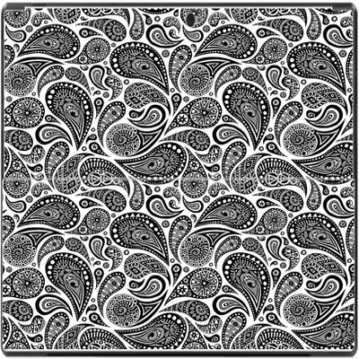 Black Paisley Pattern Swirls Vinyl Decal Sticker Skin by Debbie's Designs for Surface RT