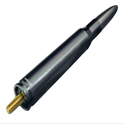 VMS RACING 50 Cal Caliber Gunmetal Gunmetal Antenna in Heavy Gauge CNC Machined Billet Aluminum Short Compatible with Toyota Tundra 1999-Current