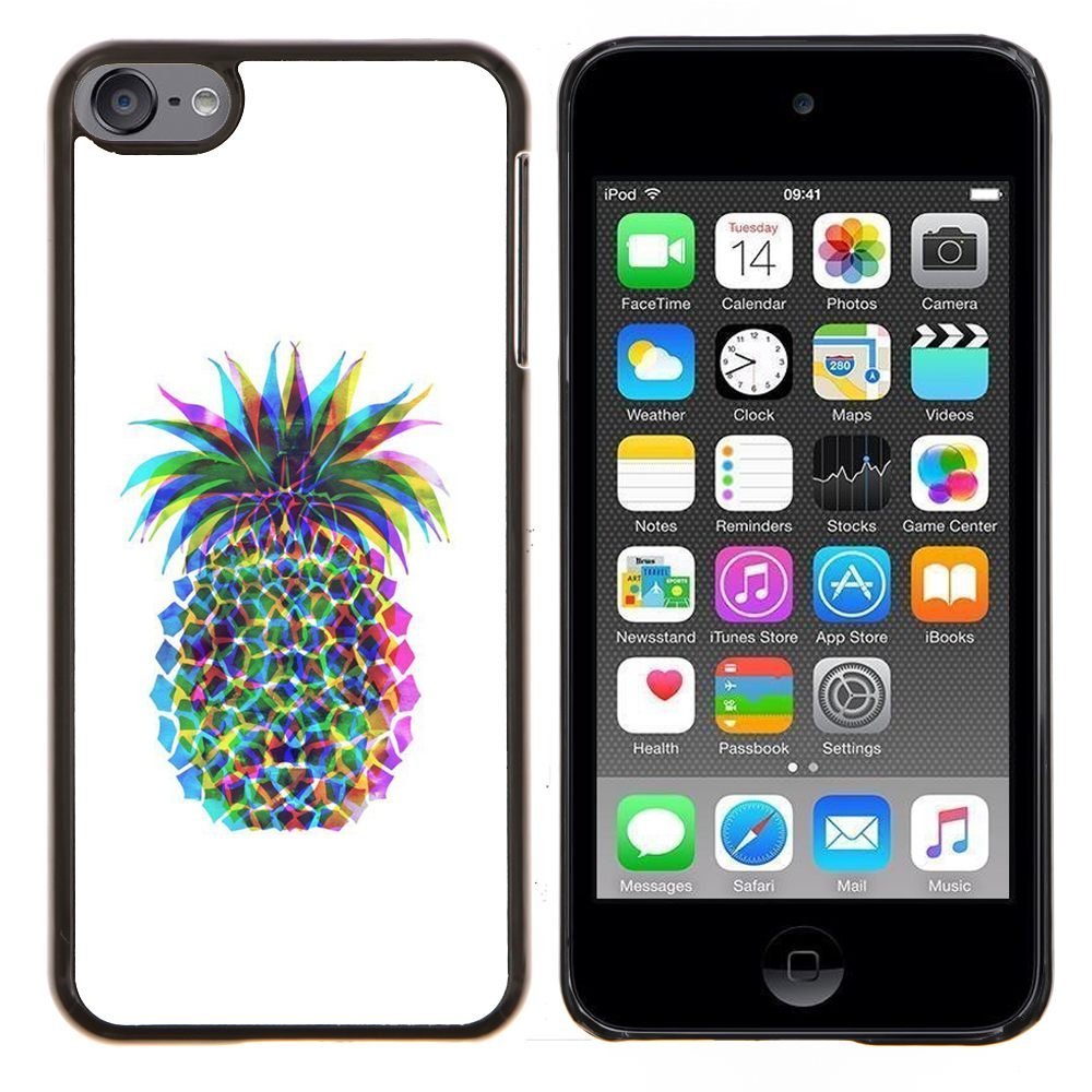 - pineapple colorful art drawing food/ Hard Snap On Cell Phone Case Cover - Cao - For Apple iPod Touch 6 6th Generation