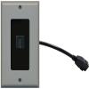 RiteAV (1 Gang Decorative HDMI Wall Plate w/Pigtail Extension Cable Gray (Black Insert) view 1