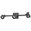 Track Light with 3 Spot Lights - Bronze - GU10 Base view 2