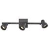 Track Light with 3 Spot Lights - Bronze - GU10 Base view 4