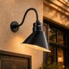 10in. Satin Black Angle Shade Gooseneck Sign Light, 5000K Cool White view 2