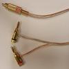 14 AWG Speaker wire with RCA Male to 1 pair Stackable Banana Plugs - Red, 3 Foot view 1