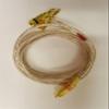14 AWG Speaker wire with RCA Male to 1 pair Stackable Banana Plugs - Red, 6 Foot view 1