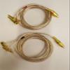 14 AWG Speaker wire with RCA Male to 1 pair Stackable Banana Plugs - Pair (Red/Black), 25 Foot view 3