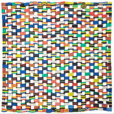 KALALOU PML1001 Recycled Flip Flop Door Mat, One Size, Multicolor