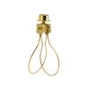 Creative Hobbies Lamp Shade Light Bulb Clip Adapter Clip on with Shade Attaching Finial Top, Gold Color - No Harp Needed | 4 Pack view 2