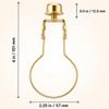 Creative Hobbies Lamp Shade Light Bulb Clip Adapter Clip on with Shade Attaching Finial Top, Gold Color - No Harp Needed | 4 Pack view 4