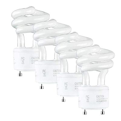 SLEEKLIGHTING GU24 13W T2 Spiral CFL Light Bulb 2700K Warm White 2-Prong