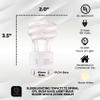 SLEEKLIGHTING GU24 13W T2 Spiral CFL Light Bulb 2700K Warm White 2-Prong view 2