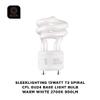 SLEEKLIGHTING GU24 13W T2 Spiral CFL Light Bulb 2700K Warm White 2-Prong view 4