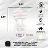 SLEEKLIGHTING - 13Watt GU24 Base 2 prong light bulbs- UL approved-120v 60Hz - Mini Twist Lock Spiral -Self Ballasted CFL Two Pin Fluorescent Bulbs- 4200K 900lm Cool White 4pack (60Watt Equivalent) view 2