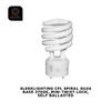 SLEEKLIGHTING GU24 23W T2 Spiral CFL Light Bulb 2700K Warm White 2-Prong view 4