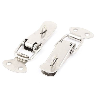 uxcell 3" Length Toolbox Boxes Spring Loaded Toggle Latch Catch Hasp 2 Pcs