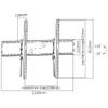 Black Adjustable Tilt/Tilting Wall Mount Bracket for Cello C80238T2 80" inch LED HDTV TV/Television view 2