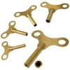 Jewellers Tools 5.25 MM Winding Clock Key Winged Type Brass Key Grandfather Winder Tool view 2
