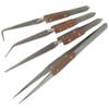 Jewellers Tools Set 4 Angled Straight Self Locking Soldering Tweezers Watch Jewellers Hand Free view 1