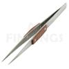 Jewellers Tools Set 4 Angled Straight Self Locking Soldering Tweezers Watch Jewellers Hand Free view 3
