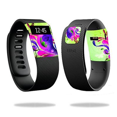 MightySkins Skin Compatible with Fitbit Charge Watch Cover wrap Sticker Skins Pastel Flourishes