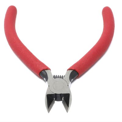 iexcell 4.5" Side Cutter Diagonal Wire Cutting Pliers Nippers Repair Tool, Red, Chrome-Vanadium Steel