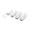 uxcell Cabinet Boxes Case Spring Loaded Toggle Latch Hasp Silver Tone 4pcs view 1