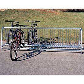 UltraPlay 10'L Portable Traditional Bike Rack, 20-Bike Capacity, Double Sided