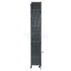 Global Industrial Double Folding Security Gate, 12'W x 8'H Folding Door Gate, Steel Accordion Security Gate, Flexible Expanding Security Gate, 180 Rolling Barricade Gate view 2