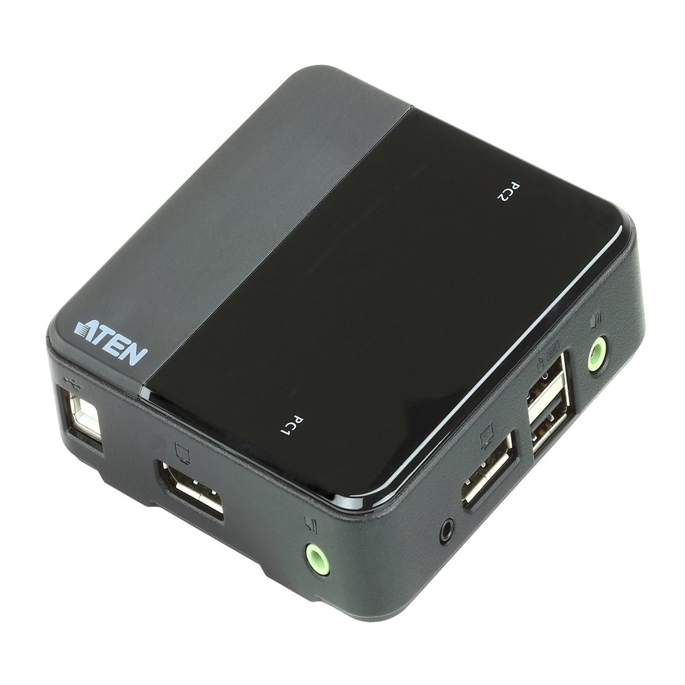 ATEN USB DisplayPort/Audio 2 Port KVM Switch CS782DP 4K UHD (3840 2160 @ 60 Hz) 4K DCI (4096 x 2160 @ 60 Hz), Support Windows, Mac, Sun, and Linux, UK, 1 KVM Market Leader