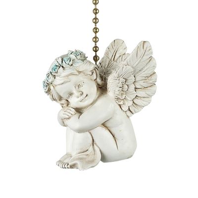Clementine Designs Cherub Ceiling Fan Pull Chain Light Decorative Extension