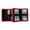 Wiha 28187 ESD Safe Drive-Loc VI Wallet Set, 32 Piece, Slotted, Phillips, Square, Torx, Hex & Nut Drivers, SoftFinish Handle view 4