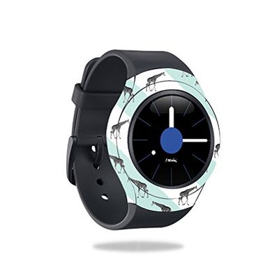 MightySkins Skin Compatible with Samsung Gear S2 3G Smart Watch wrap Cover Sticker Skins Aqua Giraffe