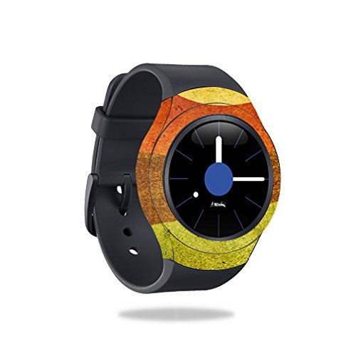 MightySkins Skin Compatible with Samsung Gear S2 3G Smart Watch Cover wrap Sticker Skins Retro Stripes