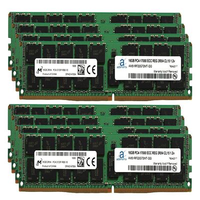 Adamanta 128GB (8x16GB) Server Memory Upgrade Compatible for Dell PowerEdge FC630 DDR4 2133MHz PC4-17000 ECC Registered Chip 2Rx4 CL15 1.2v DRAM RAM