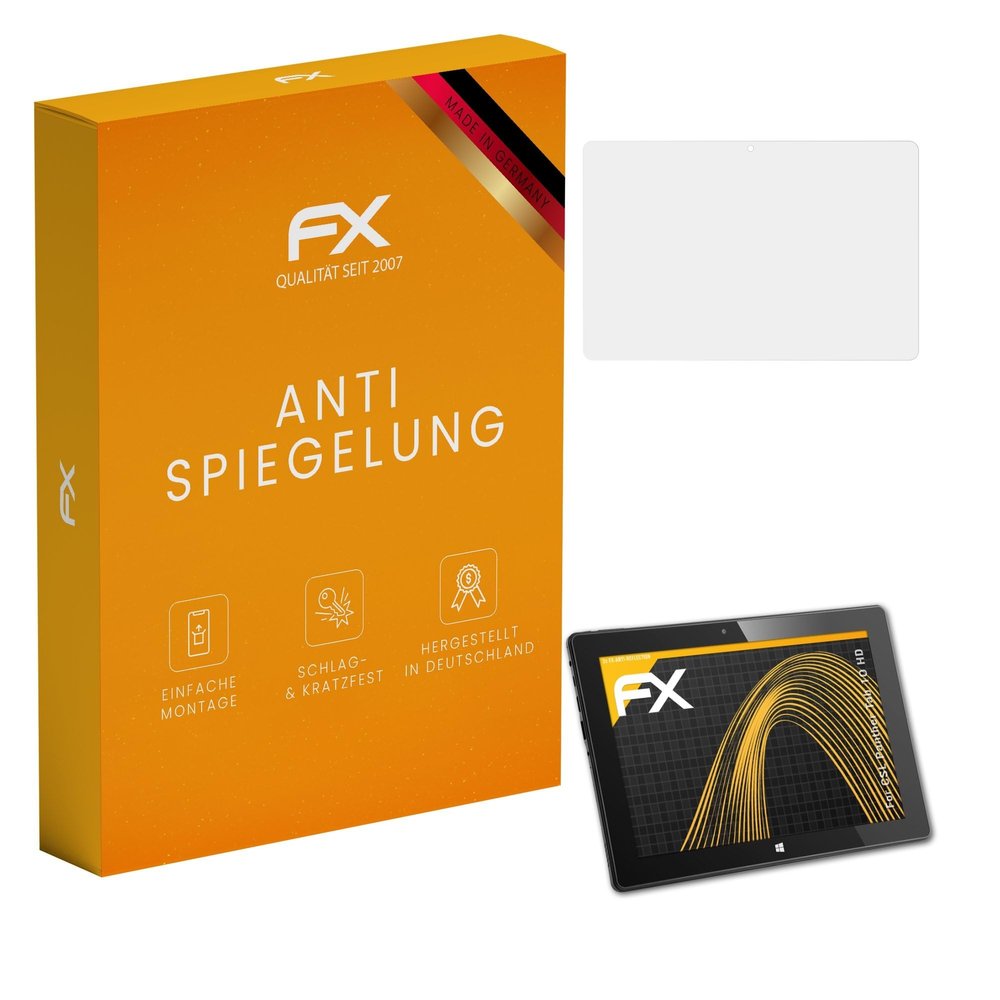 atFoliX Screen Protector compatible with CSL Panther Tab 10 HD Screen Protection Film, anti-reflective and shock-absorbing FX Protector Film (2X)