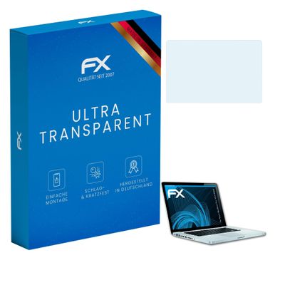 atFoliX Screen Protection Film compatible with Apple MacBook Pro 15,4 WXGA Screen Protector, ultra-clear FX Protective Film (2X)