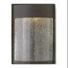 Hinkley Shelter Small Wall Mount Outdoor Lantern, Integrated LED, Aluminum, Clear Seedy Glass Shade, Dark Sky Compliant, ADA -Buckeye Bronze Finish view 1