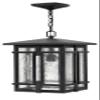 Hinkley Tucker Medium Outdoor Hanging Lantern, Museum Black Finish view 1