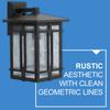 Hinkley Tucker Medium Outdoor Wall Mount Lantern, Museum Black Finish view 4
