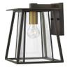 Hinkley Walker Wall Mount Lantern, Buckeye Bronze, 120V, Add Security to Porches, Patios, Exteriors Spaces with Ultra- Durable Outdoor Lighting, 1-100w Med. Bulb Required view 1
