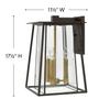 Hinkley Walker LED Wall Mount Lantern, Buckeye Bronze, 120V, Add Security to Porches, Patios, Exteriors Spaces with Ultra-Durable Outdoor Lighting, 3-5w LED Lamps Included, 2105KZ-LL view 4