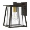 Hinkley Walker Wall Mount Lantern, Buckeye Bronze, 120V, Add Security to Porches, Patios, Exteriors Spaces with Ultra- Durable Outdoor Lighting, 1-100w Med. Bulb Required, 2106KZ view 1