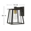 Hinkley Walker Wall Mount Lantern, Buckeye Bronze, 120V, Add Security to Porches, Patios, Exteriors Spaces with Ultra- Durable Outdoor Lighting, 1-100w Med. Bulb Required, 2106KZ view 3