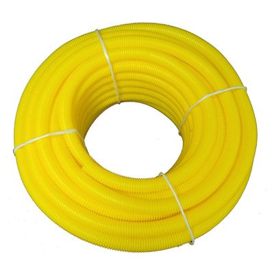 (1" Dia. x 100 ft, Yellow) HydroMaxx Flexible Polyethylene Corrugated (PE) Split Tubing (Wire Loom)
