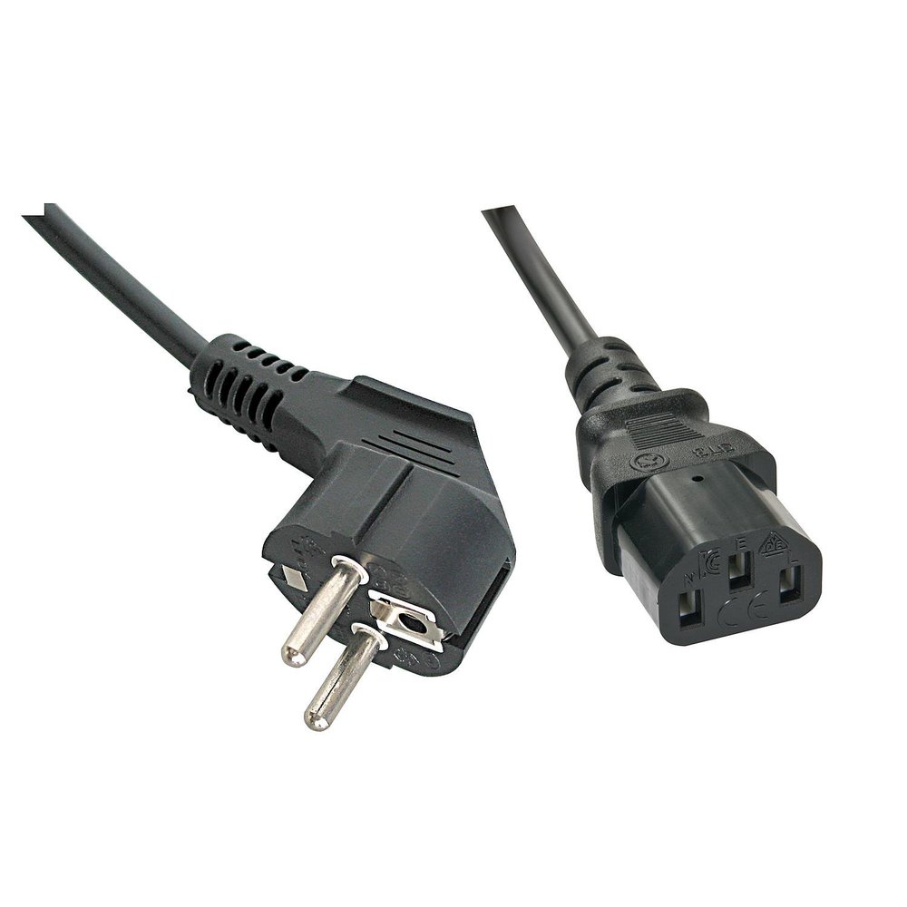 LINDY 30337 IEC Power Cable 5 m Schuko Angle IEC320C13