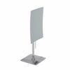 Aptations Rectangular Standing Mirror (5" x 8") - 3X Magnification | Portable Vanity Mirror with Handle for Flexibility | Decorative Makeup Mirror for Bedroom & Bathroom (Chrome) view 1